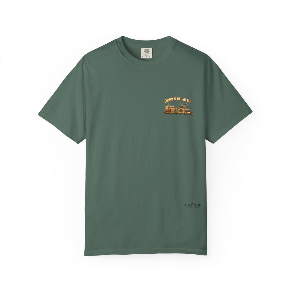 Driven by Faith Vintage Style Trucker T-Shirt