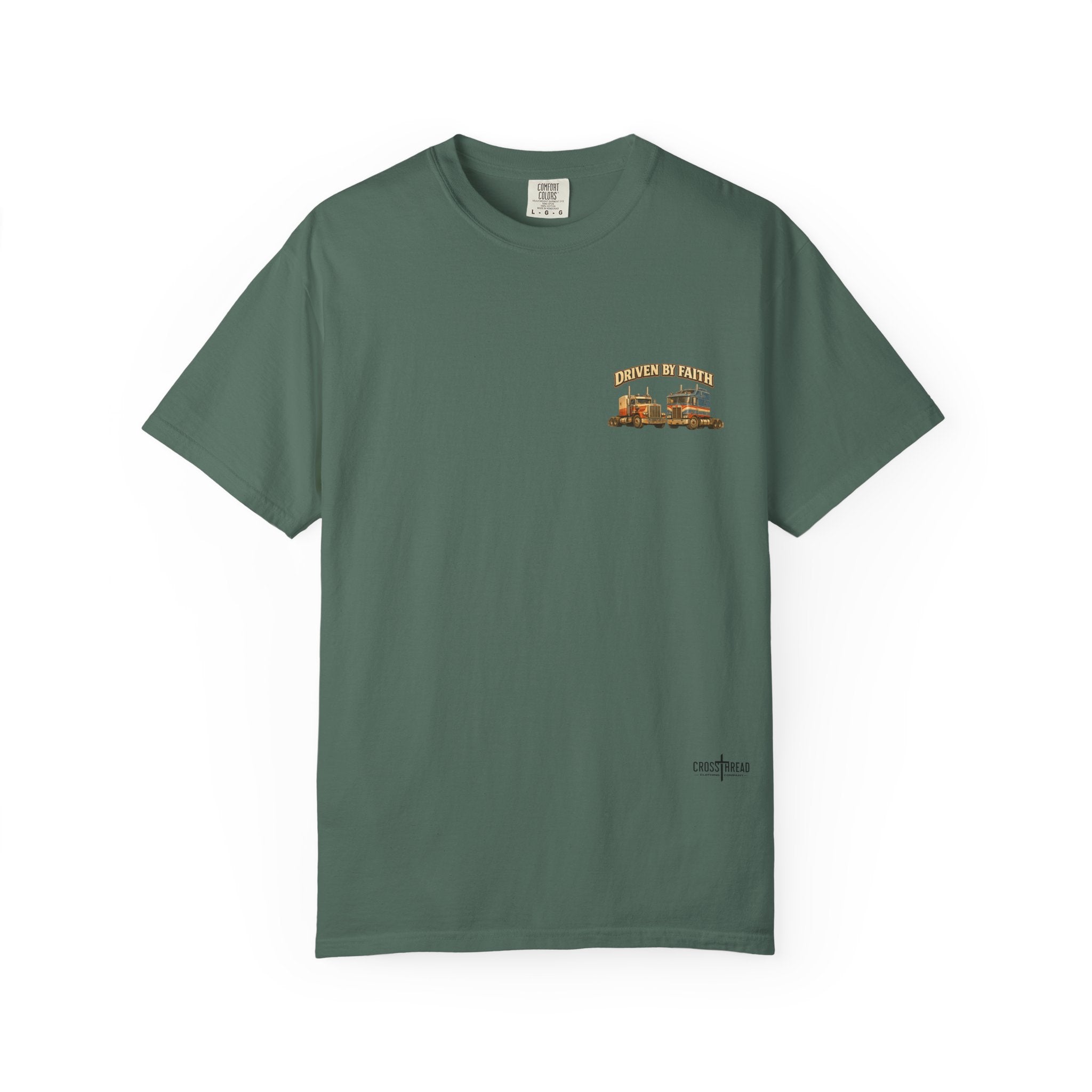 Driven by Faith Vintage Style Trucker T-Shirt