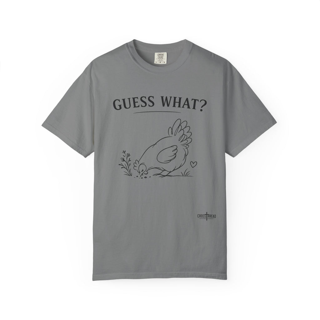 "Guess What?" Chicken Butt Cute Hen Graphic Tee