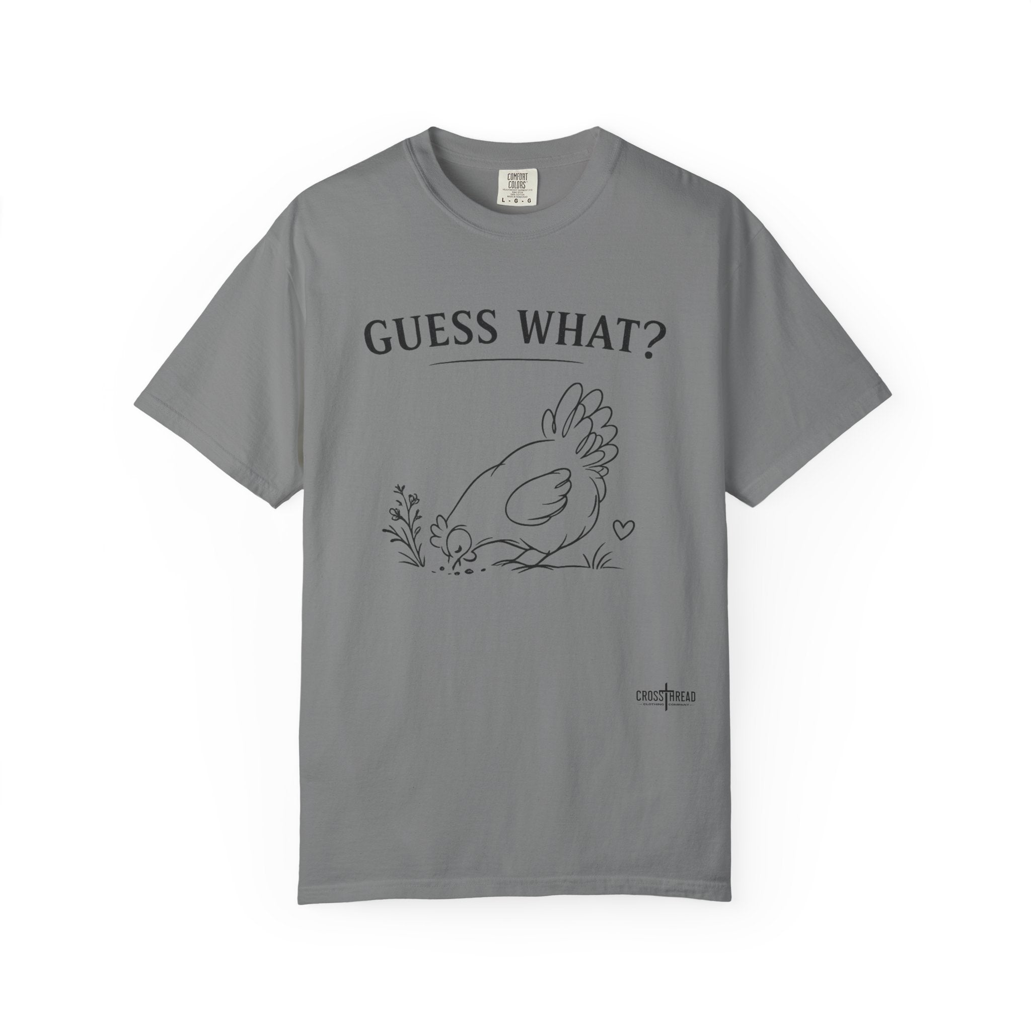 "Guess What?" Chicken Butt Cute Hen Graphic Tee