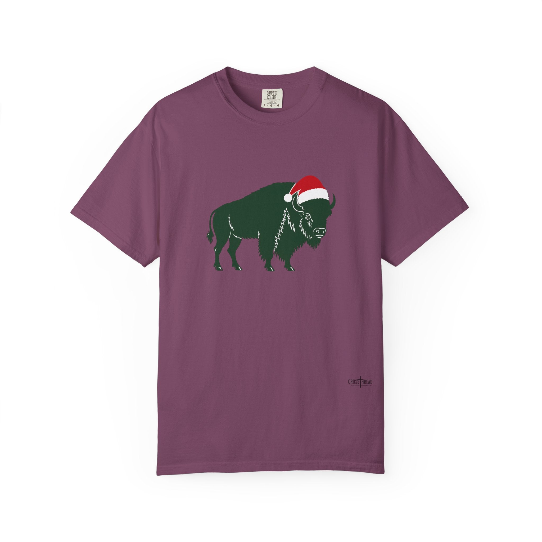 Buffalo Santa Hat Comfort Colors T-Shirt
