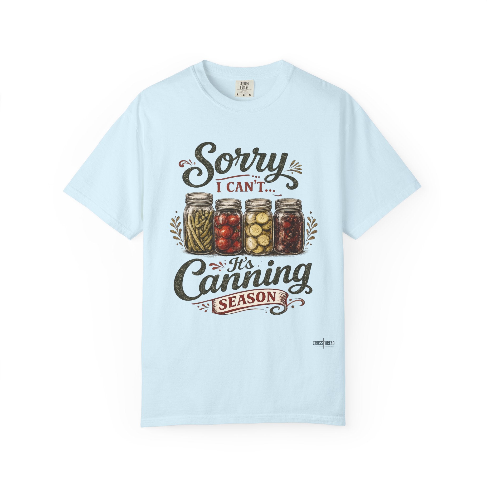 Canning Season T-Shirt — "Sorry I Can't... It's Canning Season" Vintage Mason Jar Tee