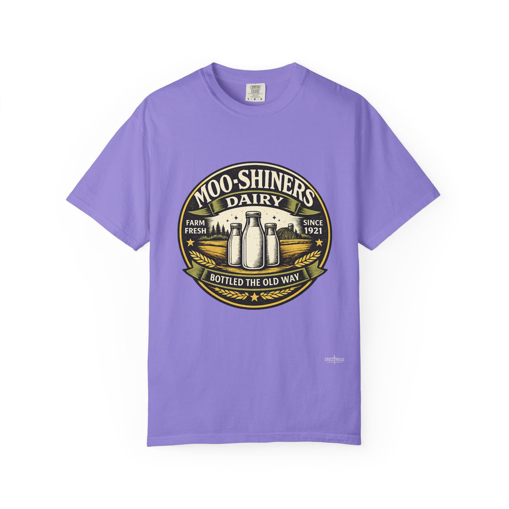 Moo-Shiners Dairy Vintage Milk Bottle T-Shirt