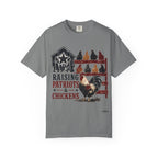 Raising Patriots & Chickens T-Shirt — Rustic American Chicken Tee