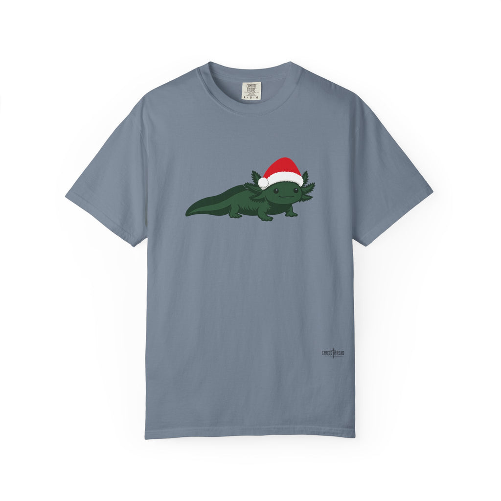 Axolotl Santa Hat Comfort Colors Shirt