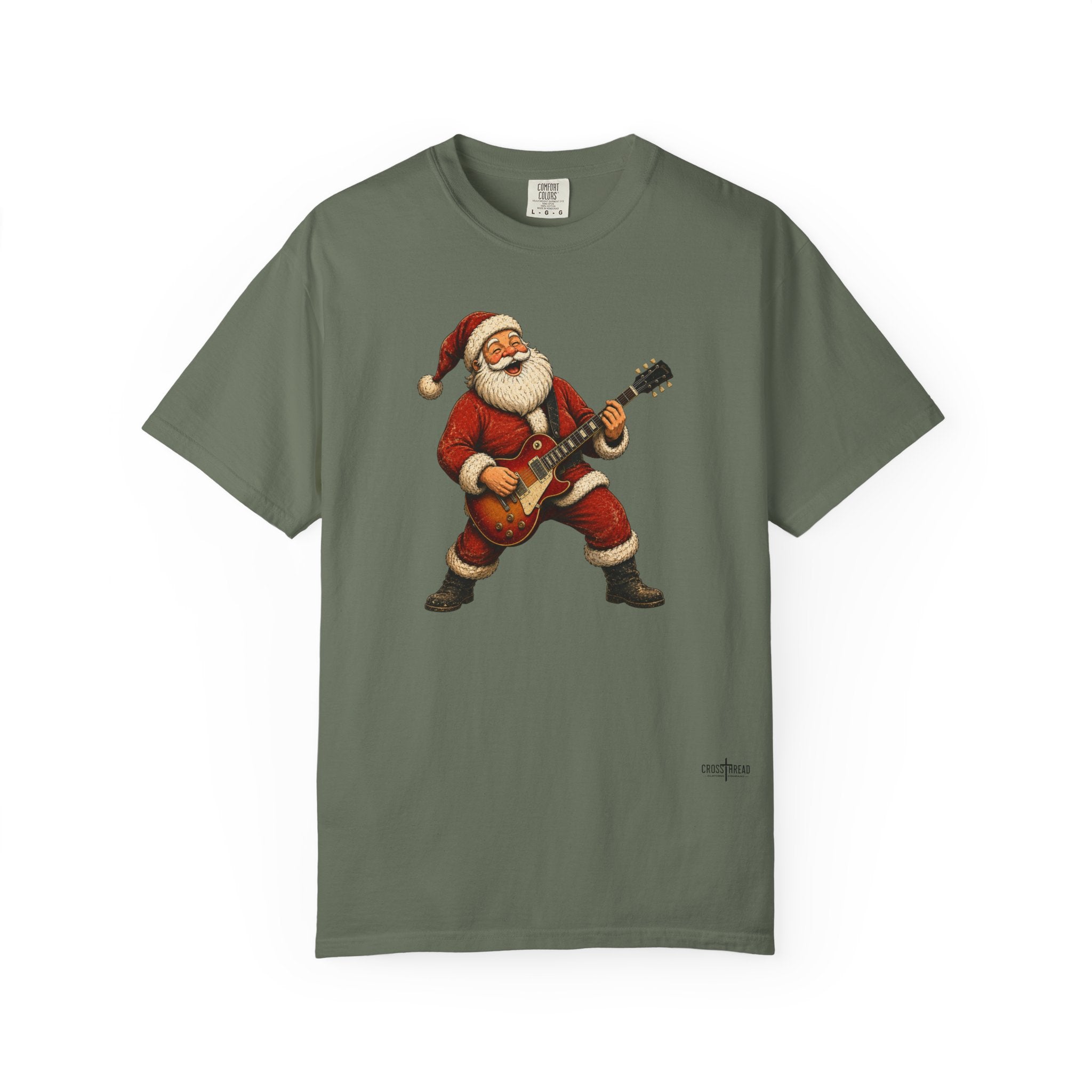 Santa LP-Style Guitar Comfort Colors Shirt