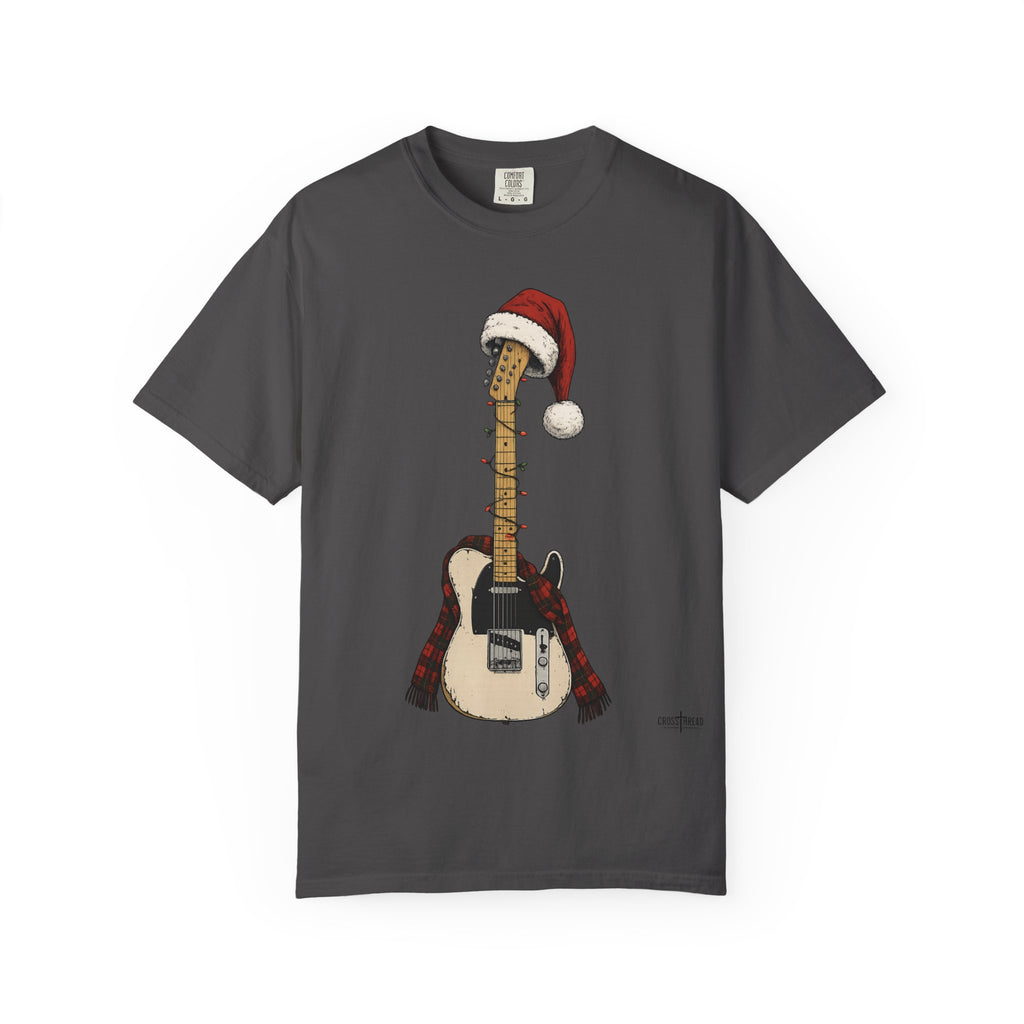 Christmas T-Style Guitar Comfort Colors Shirt