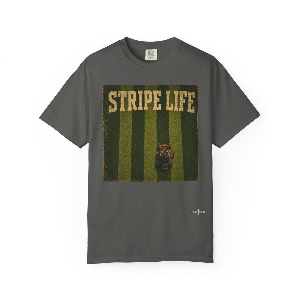 Stripe Life Lawn Mower Tee