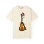 Christmas LP-Style Gold Guitar Comfort Colors Shirt