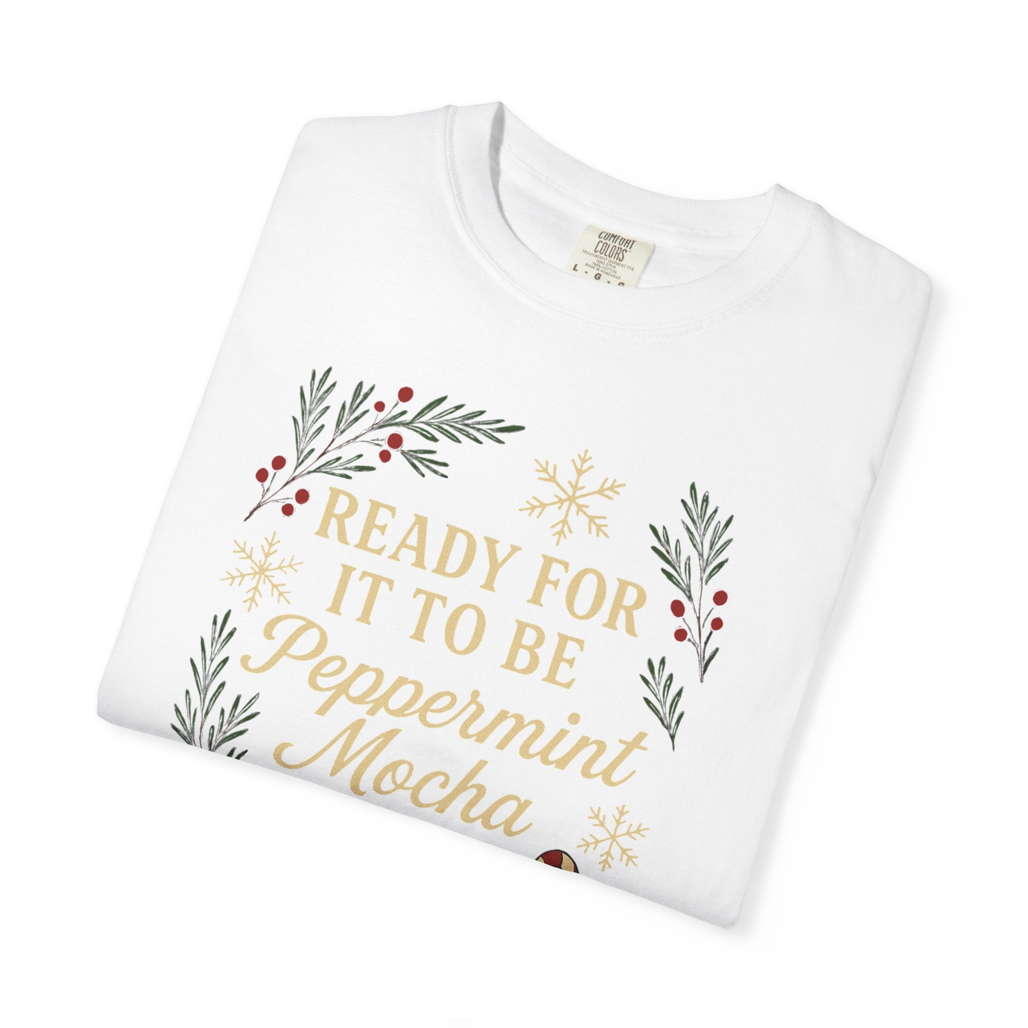Christmas Peppermint Mocha Comfort Colors T-shirt
