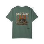 Blue Collar Dad T-Shirt — Vintage Work Gloves and Boots Design