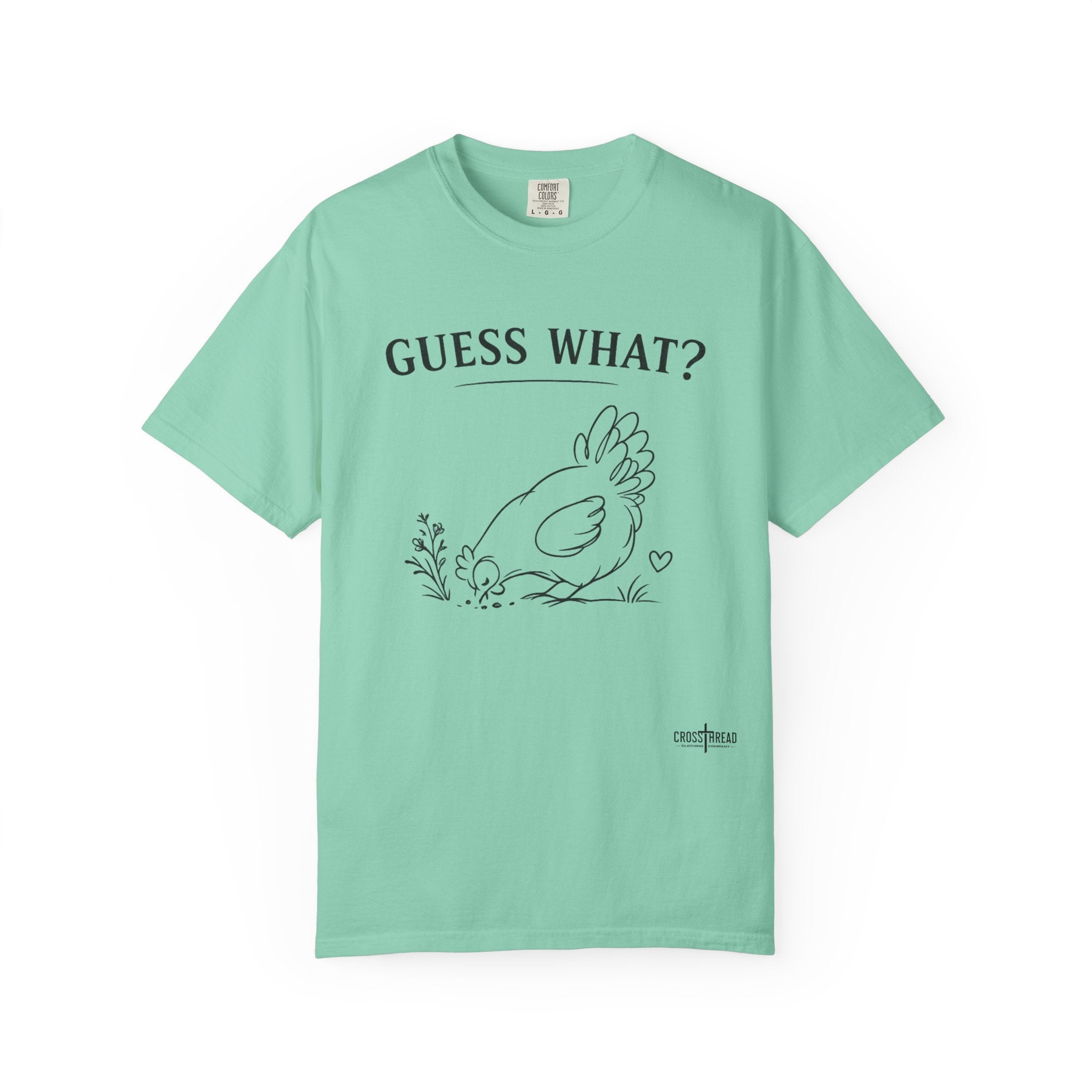 "Guess What?" Chicken Butt Cute Hen Graphic Tee
