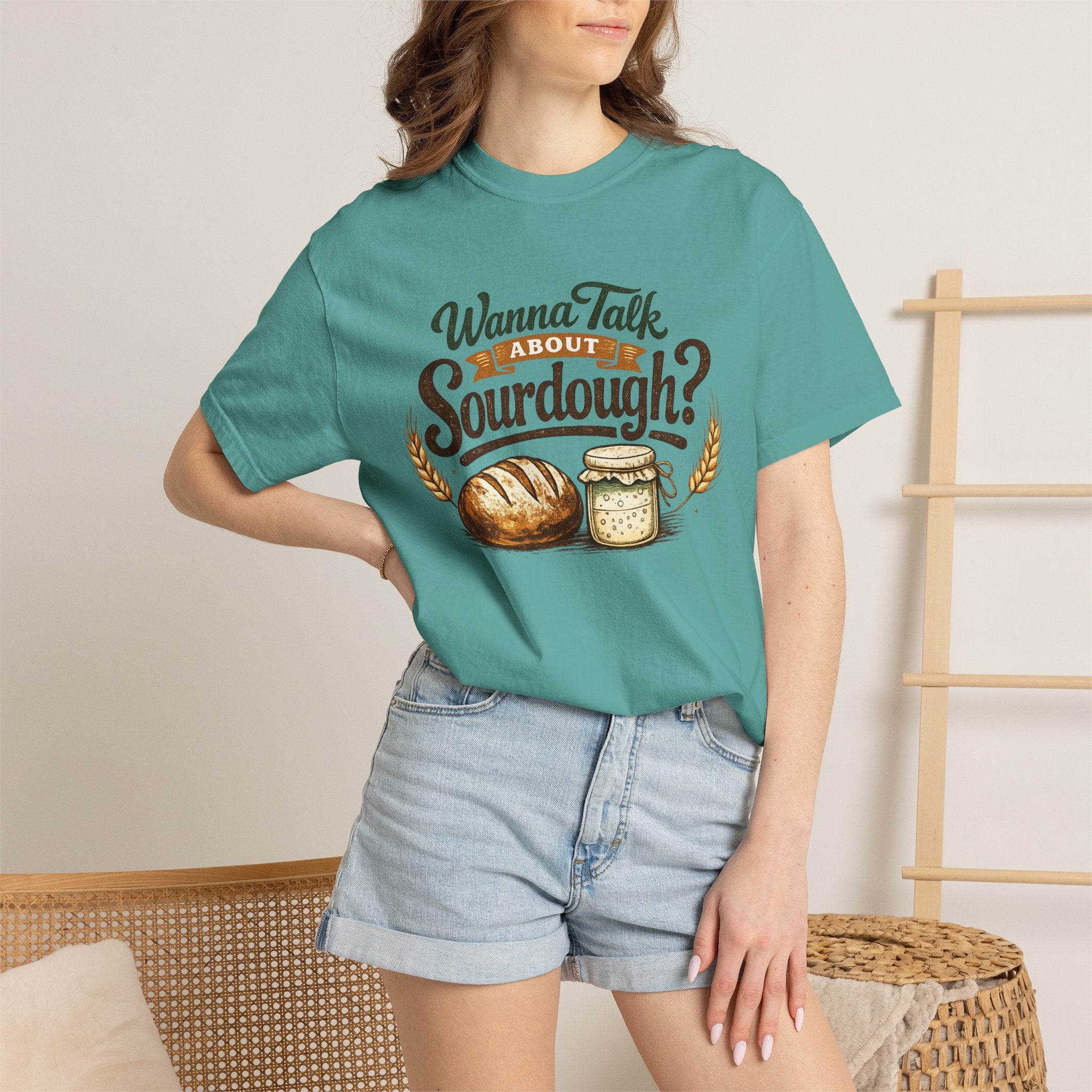 "Wanna Talk About Sourdough?" Bread Baker Tee