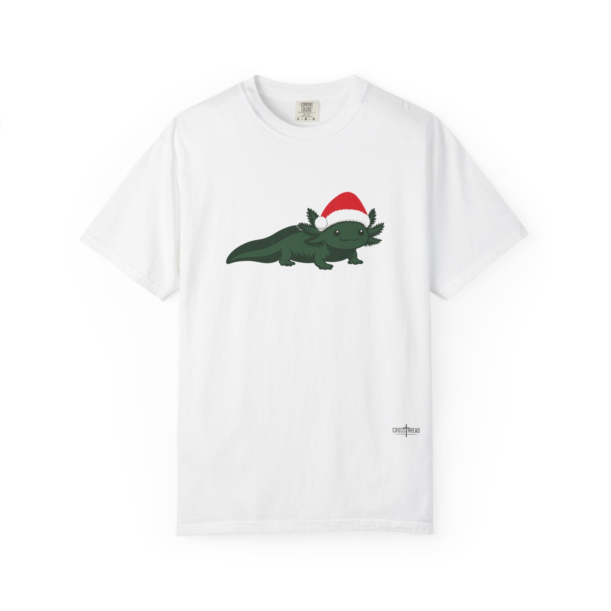 Axolotl Santa Hat Comfort Colors Shirt