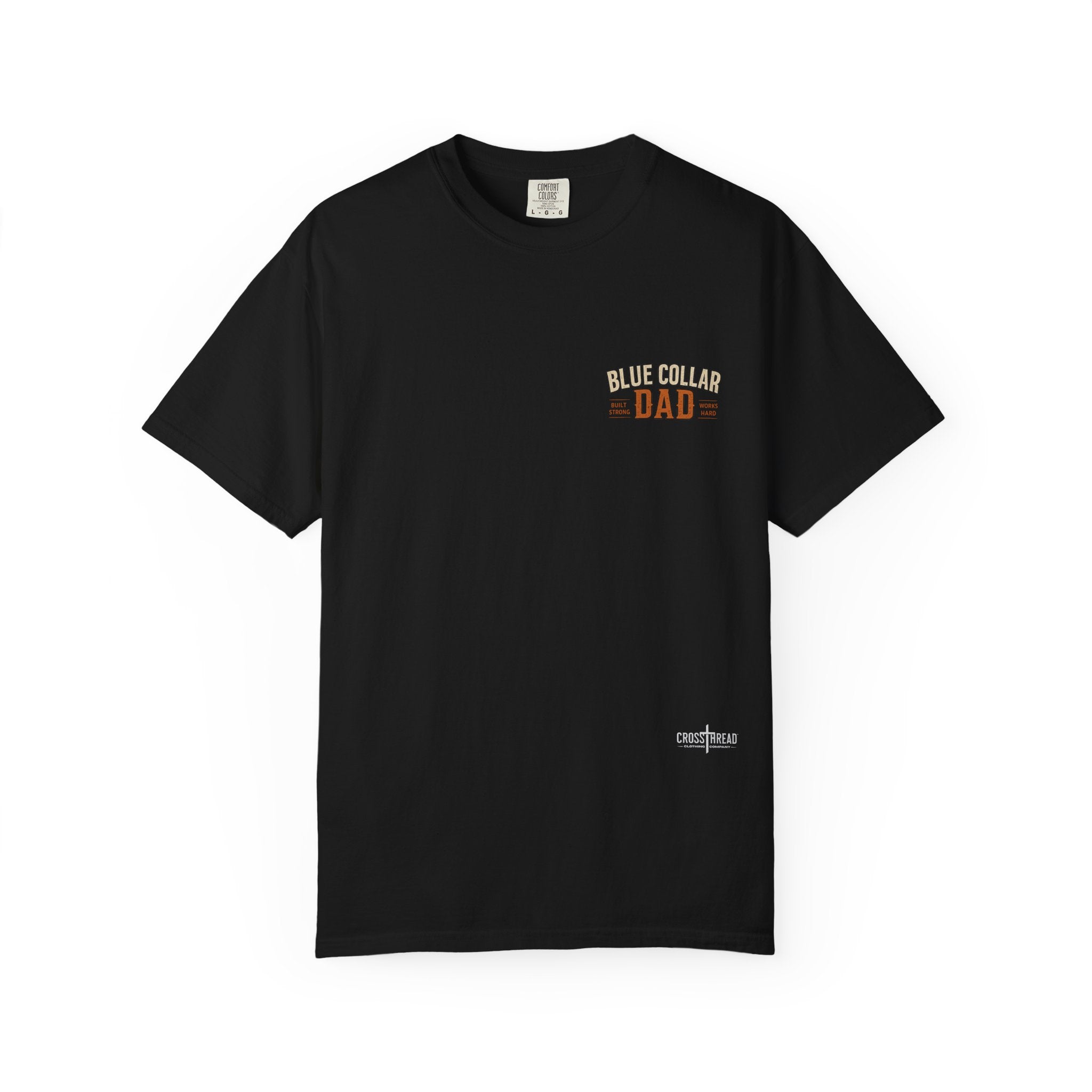 Blue Collar Dad T-Shirt — Vintage Work Gloves and Boots Design