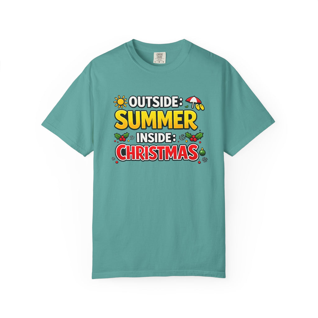 Summer Outside Inside Christmas T-Shirt
