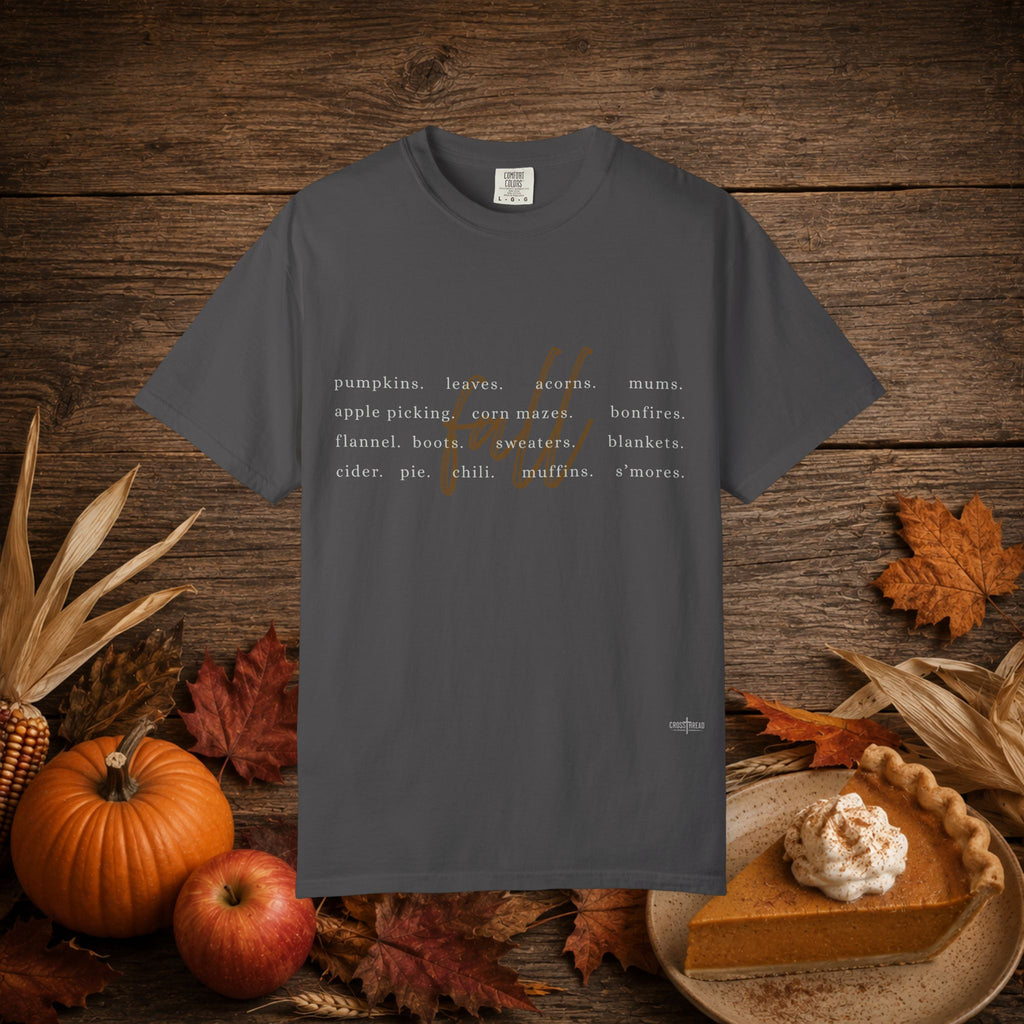 Fall Favorite Things Comfort Colors Shirt