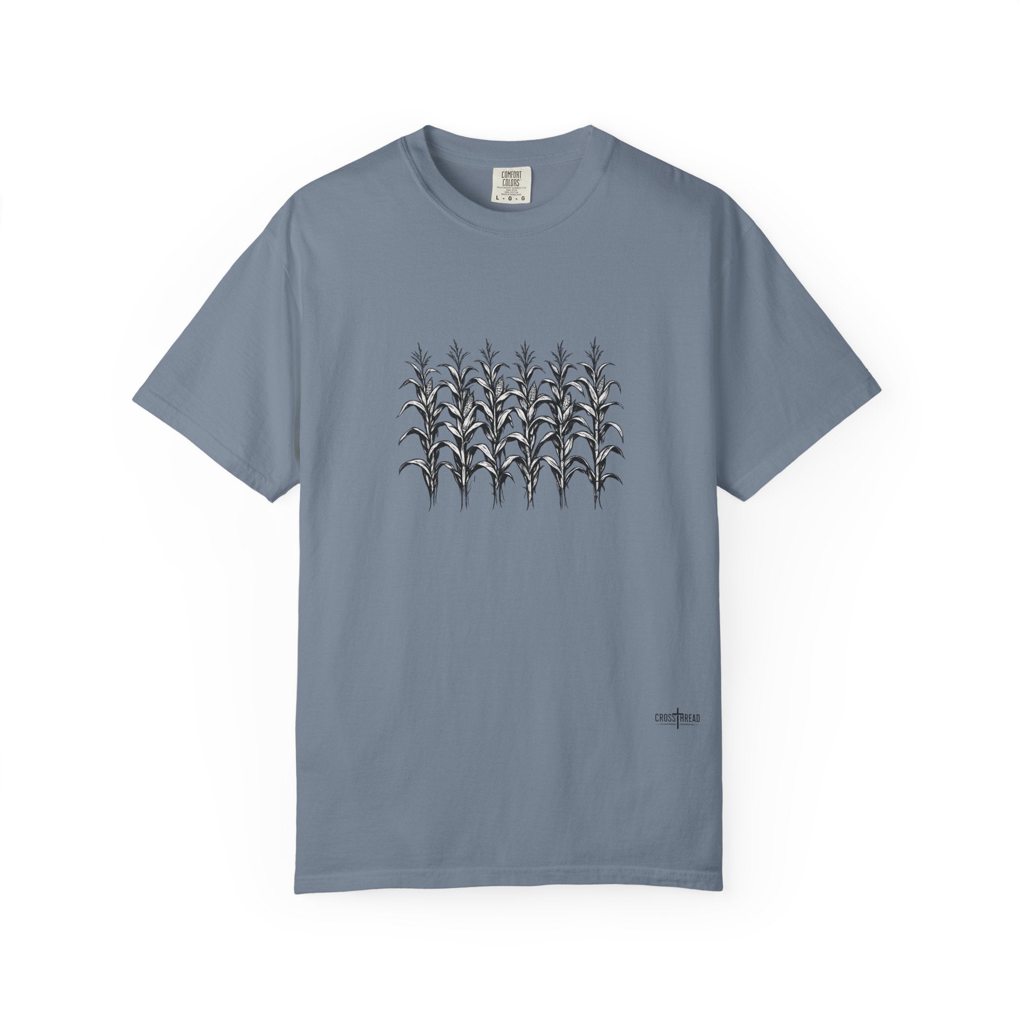 Row of Corn Graphic T-Shirt — Minimal Botanical Farm Tee