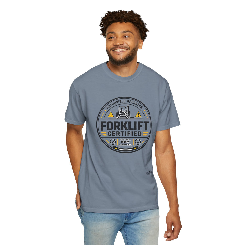 Forklift Certified T-Shirt — Vintage Industrial Graphic Tee