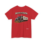 Driven By Faith Truck T-Shirt — 'Jesus Saves' Christian Trucker Tee