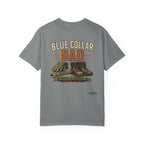 Blue Collar Dad T-Shirt — Vintage Work Gloves and Boots Design