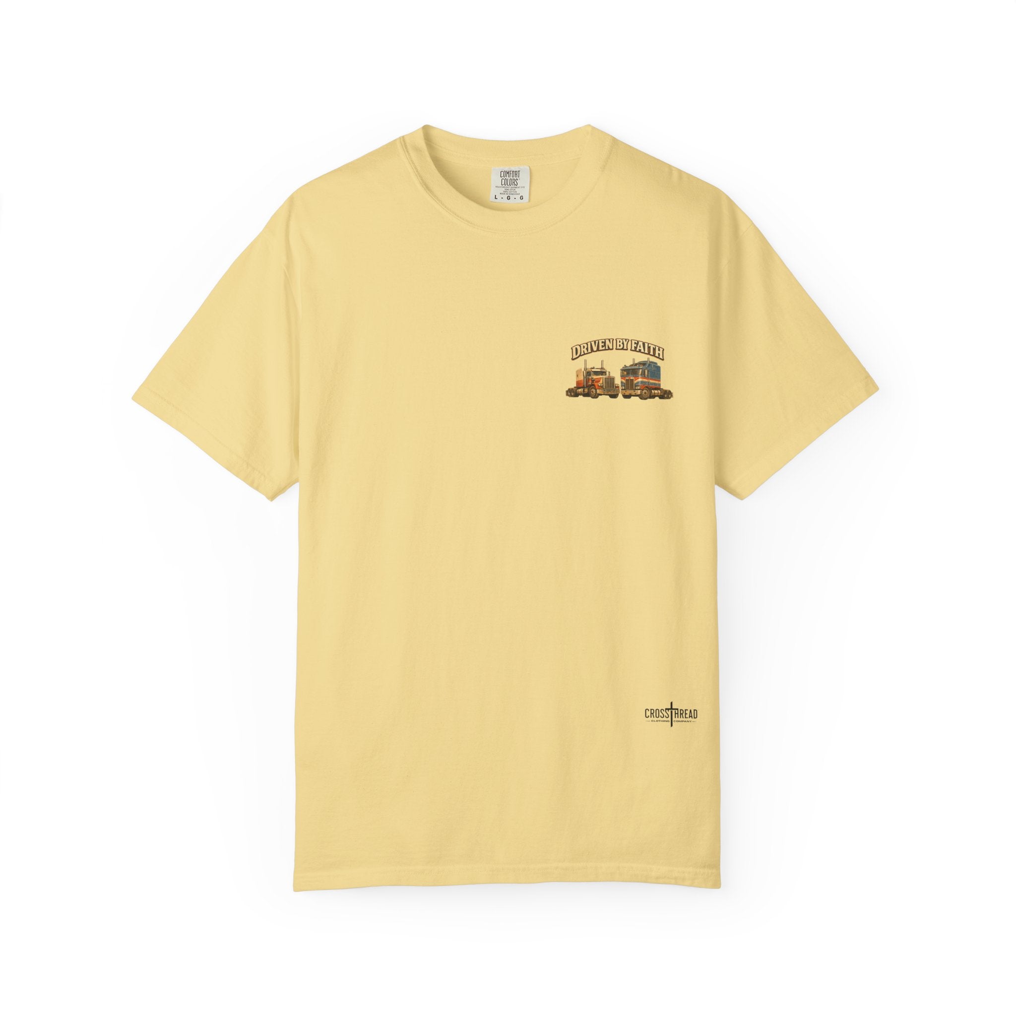 Driven by Faith Vintage Style Trucker T-Shirt