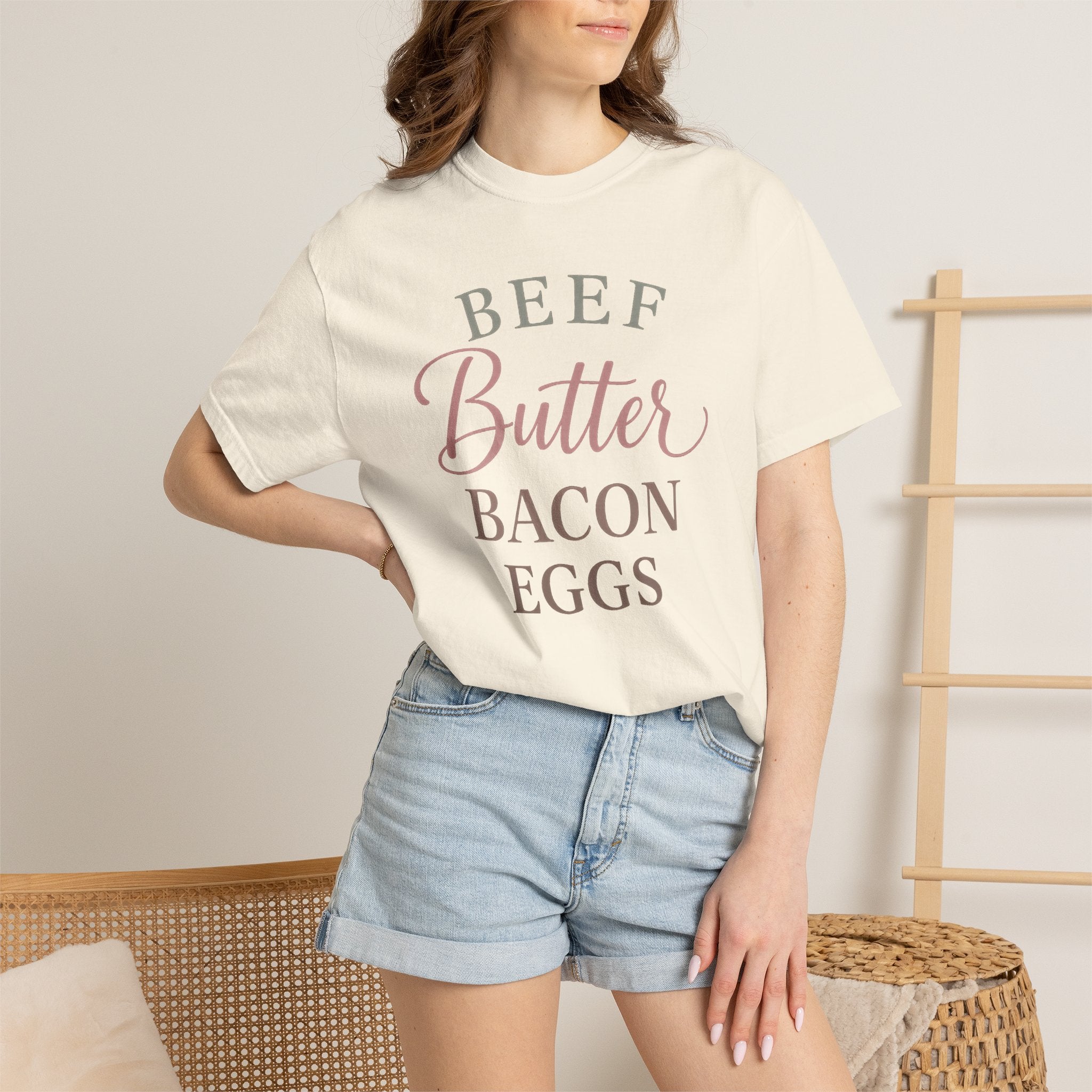 "Beef Butter Bacon Eggs" Carnivore Liftstyle T‑Shirt
