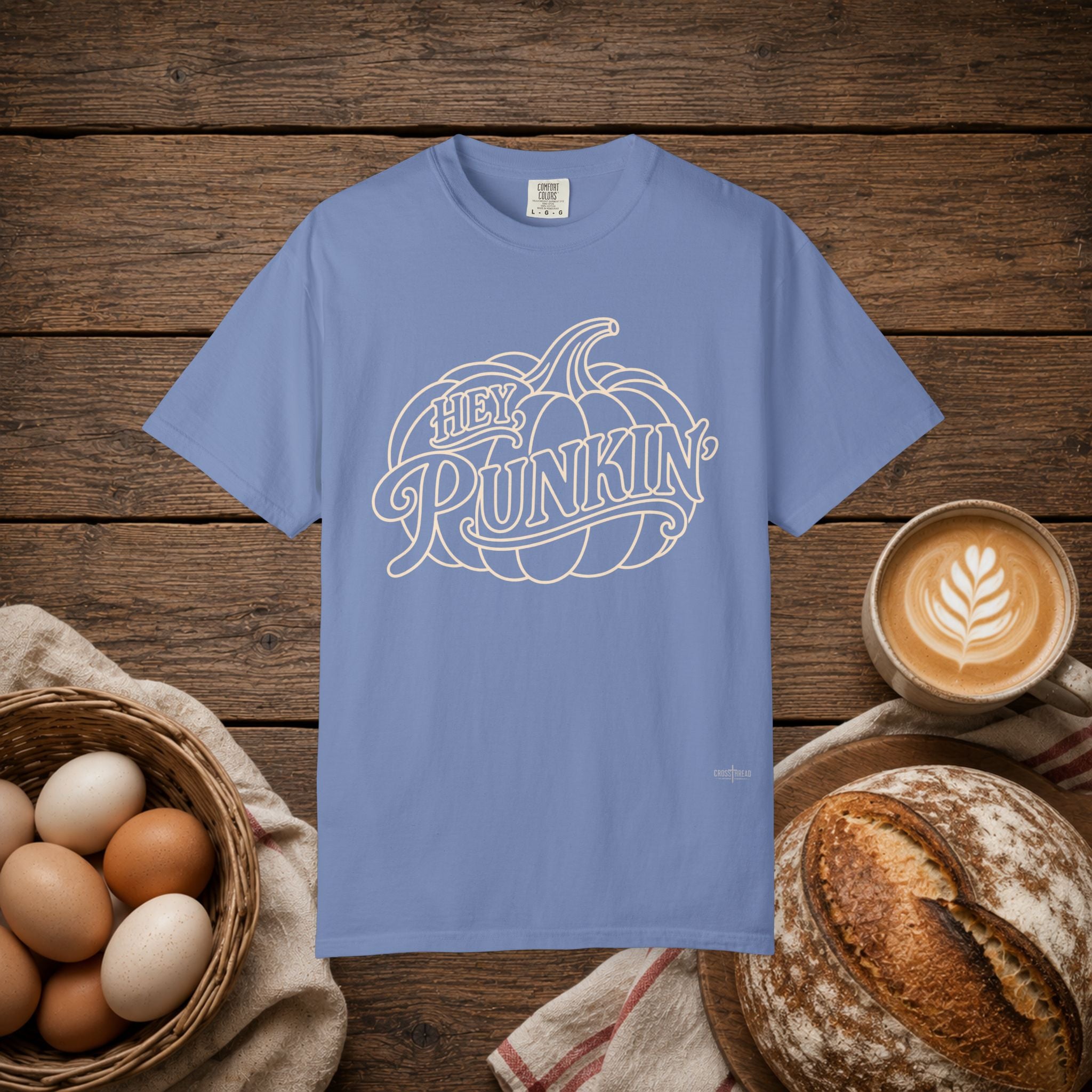 Hey Punkin' Lineart Comfort Colors Shirt