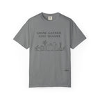 Grow. Gather. Give Thanks. T-Shirt — Garden Harvest Graphic Tee