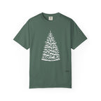 Snowy Christmas Tree Comfort Colors T-Shirt