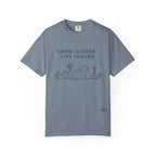 Grow. Gather. Give Thanks. T-Shirt — Garden Harvest Graphic Tee