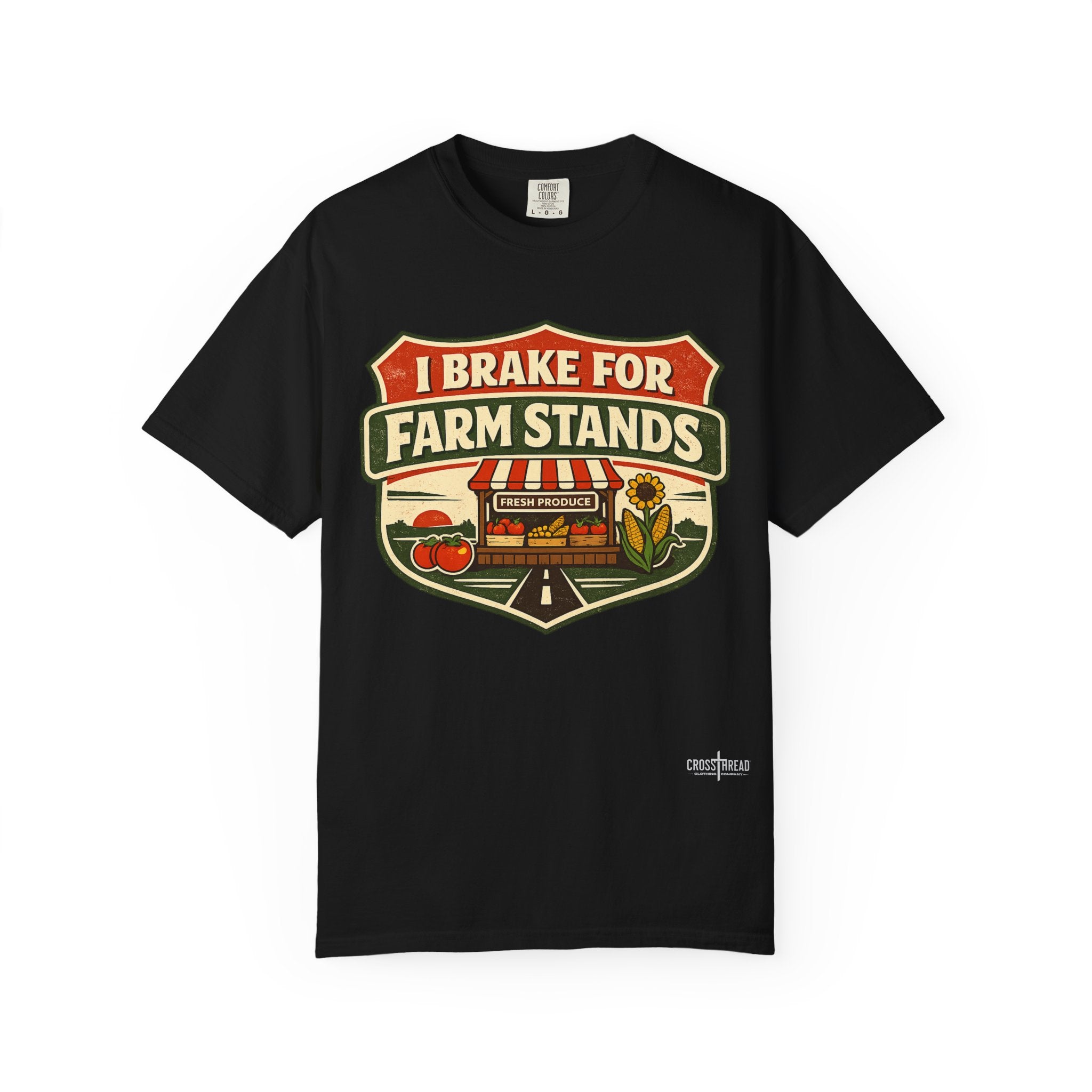 “I Brake for Farm Stands” Vintage Farm Market Tee