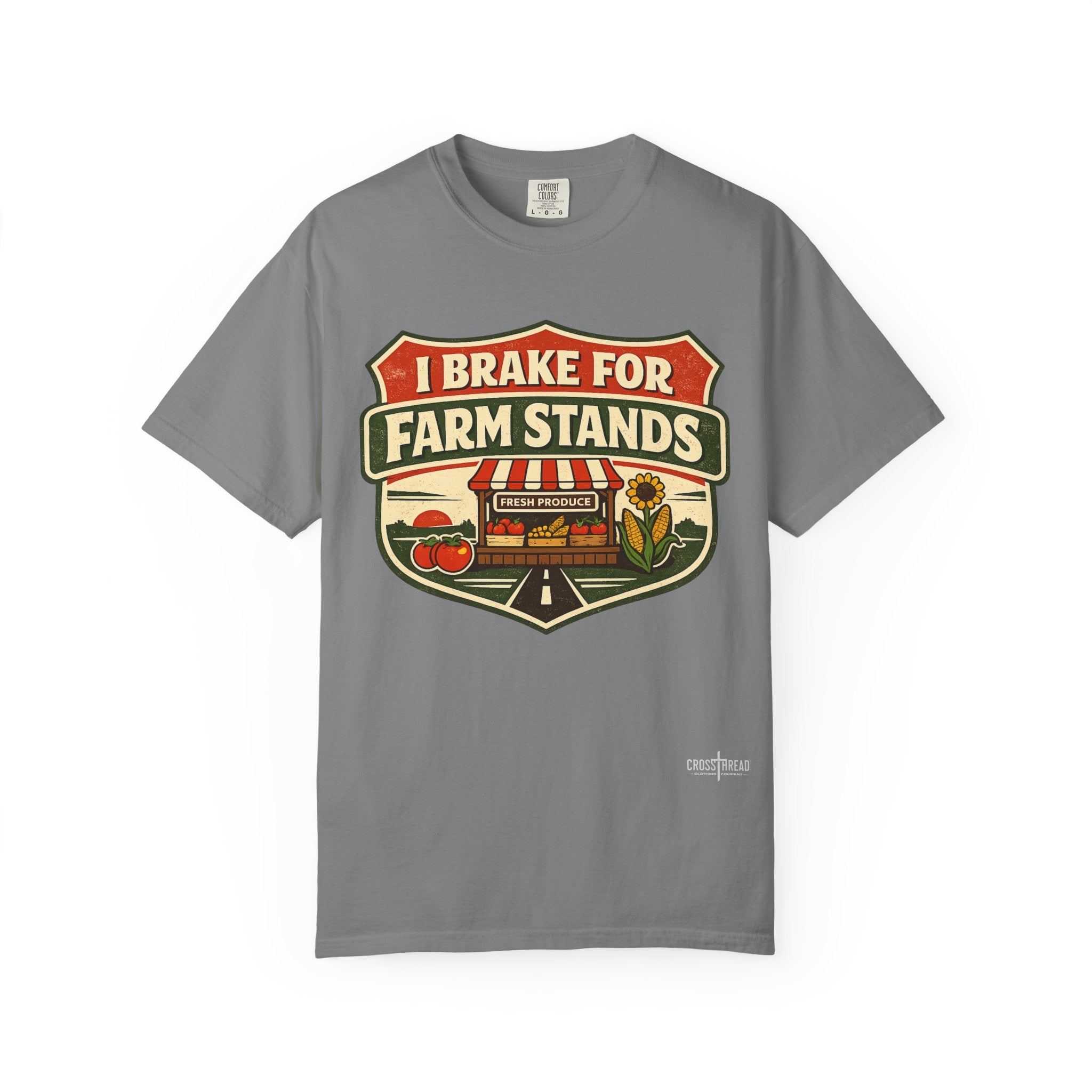 “I Brake for Farm Stands” Vintage Farm Market Tee