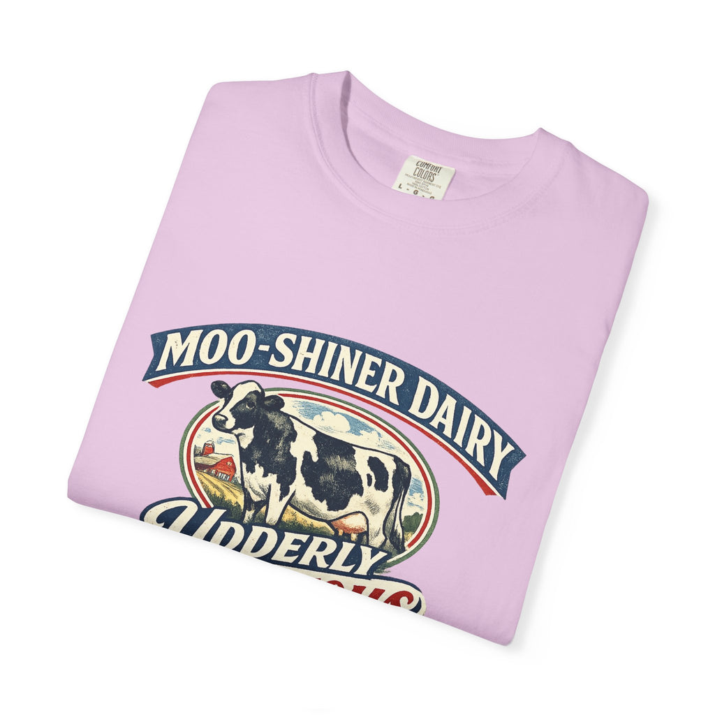 “Moo-Shiner Dairy” Udderly Delicious Graphic Tee
