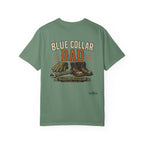 Blue Collar Dad T-Shirt — Vintage Work Gloves and Boots Design