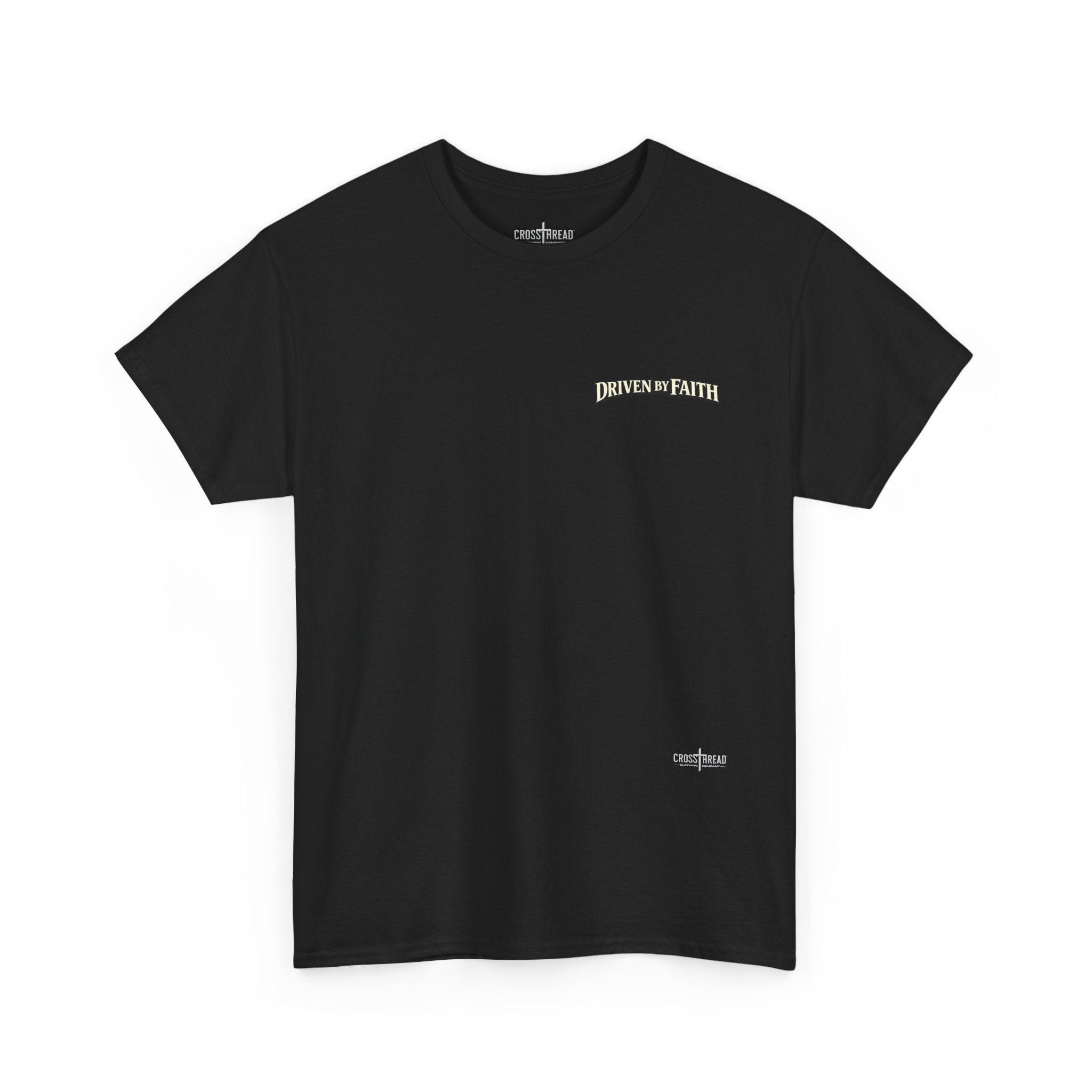 Driven By Faith Truck T-Shirt — 'Jesus Saves' Christian Trucker Tee