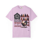 Raising Patriots & Chickens T-Shirt — Rustic American Chicken Tee