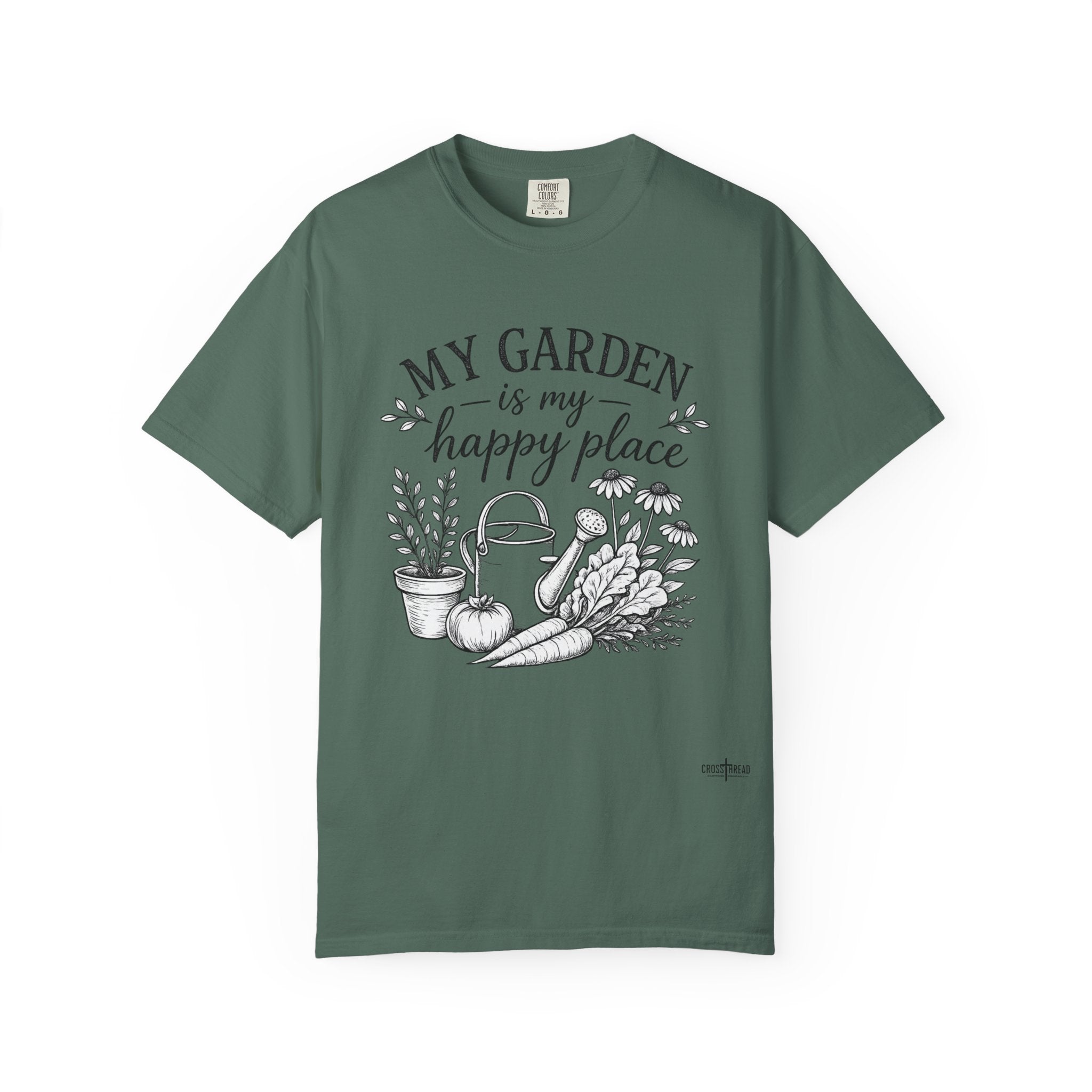 "My Garden is My Happy Place" Premium Comfort Colors T Shirt