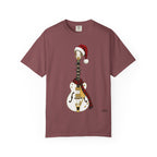 Christmas Hollowbody Guitar Comfort Colors Shirt