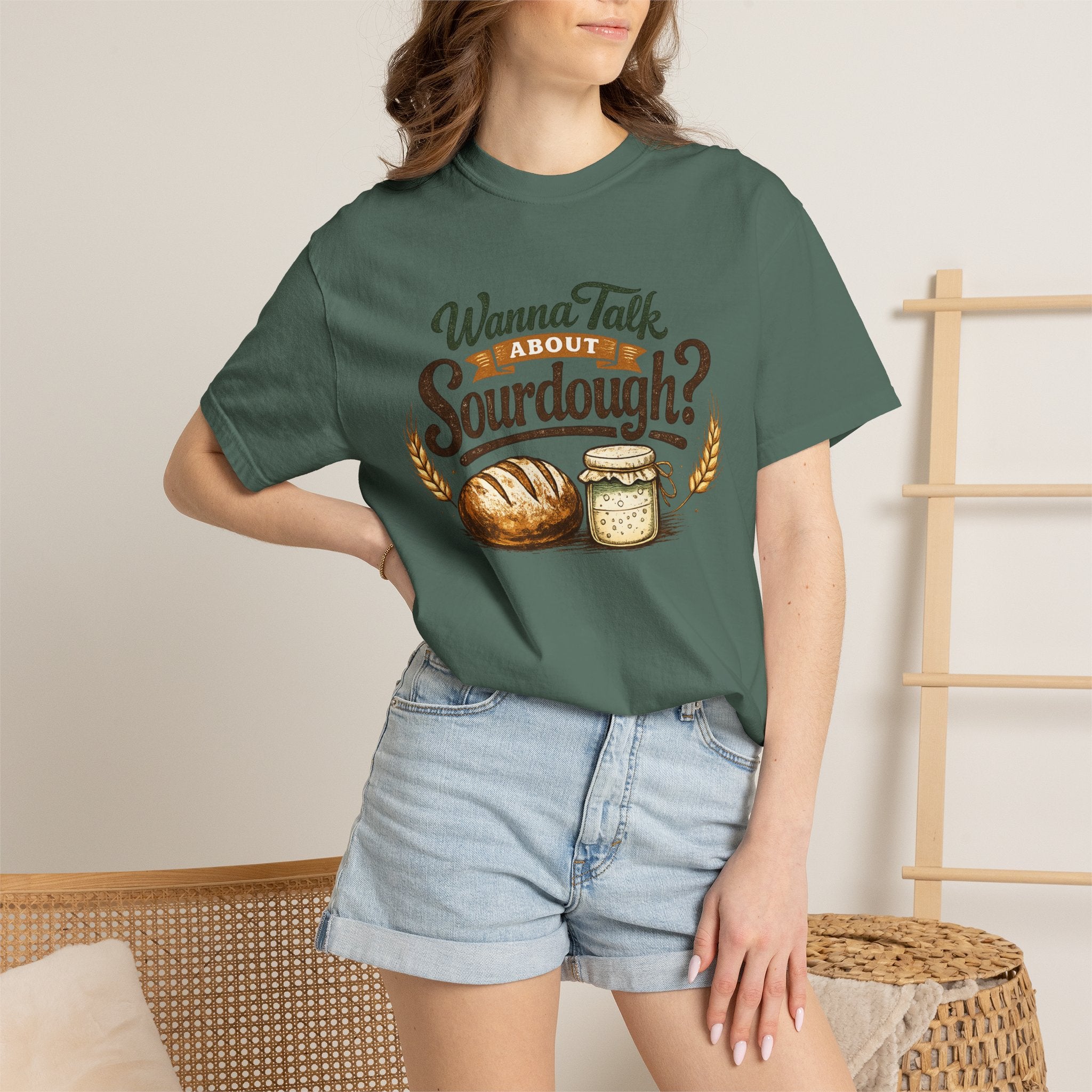 "Wanna Talk About Sourdough?" Bread Baker Tee