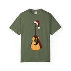 Christmas Acoustic Guitar Comfort Colors Shirt