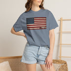 American Flag Big Rig Trucker T-Shirt — Patriotic Semi Truck Tee