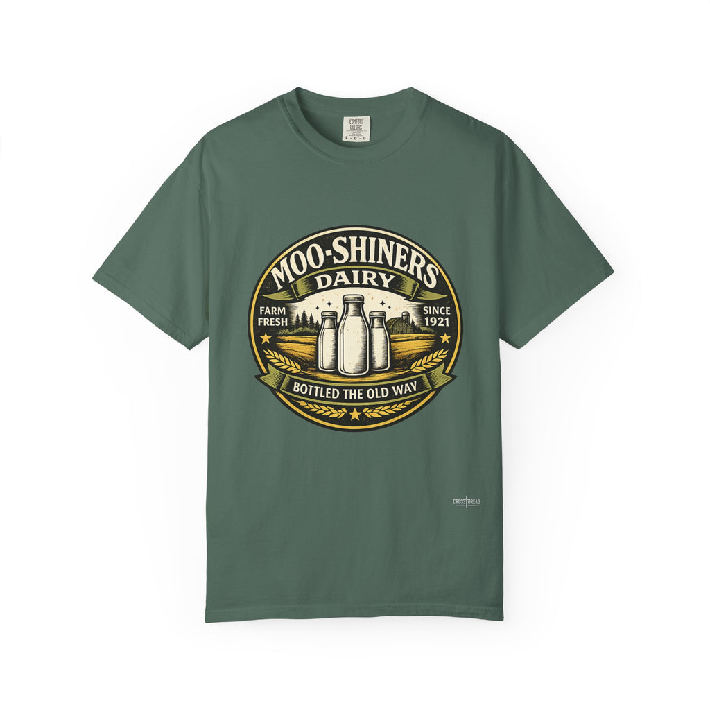 Moo-Shiners Dairy Vintage Milk Bottle T-Shirt