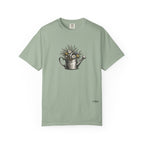 Watering Can Wildflower T-Shirt — Vintage Floral Garden Tee