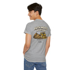 Faith Moves Mountains T‑Shirt — Inspirational Mountain & Bulldozer Graphic Tee