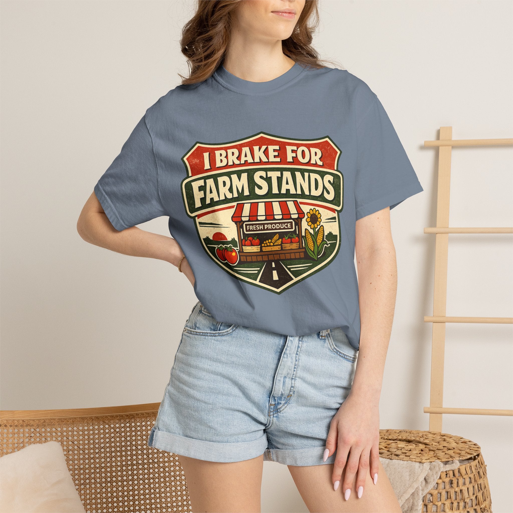 “I Brake for Farm Stands” Vintage Farm Market Tee
