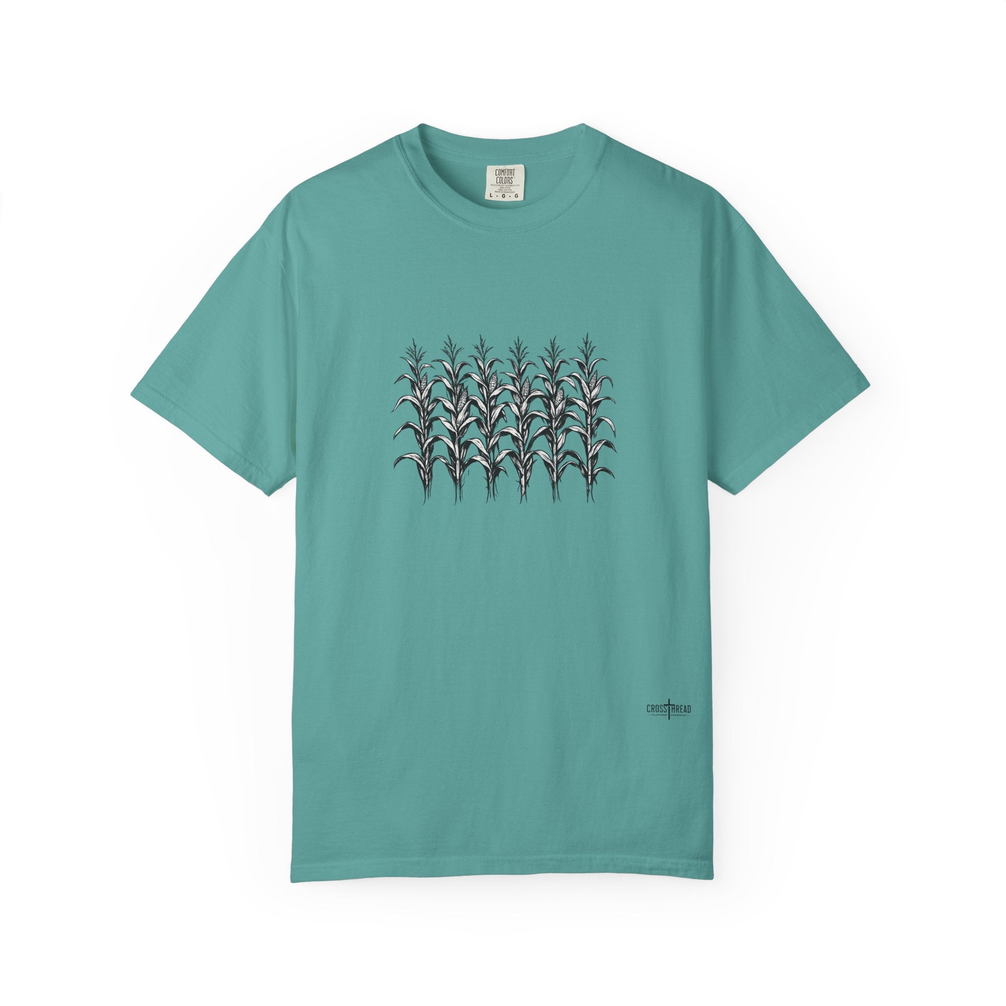 Row of Corn Graphic T-Shirt — Minimal Botanical Farm Tee