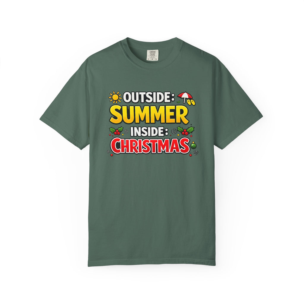 Summer Outside Inside Christmas T-Shirt