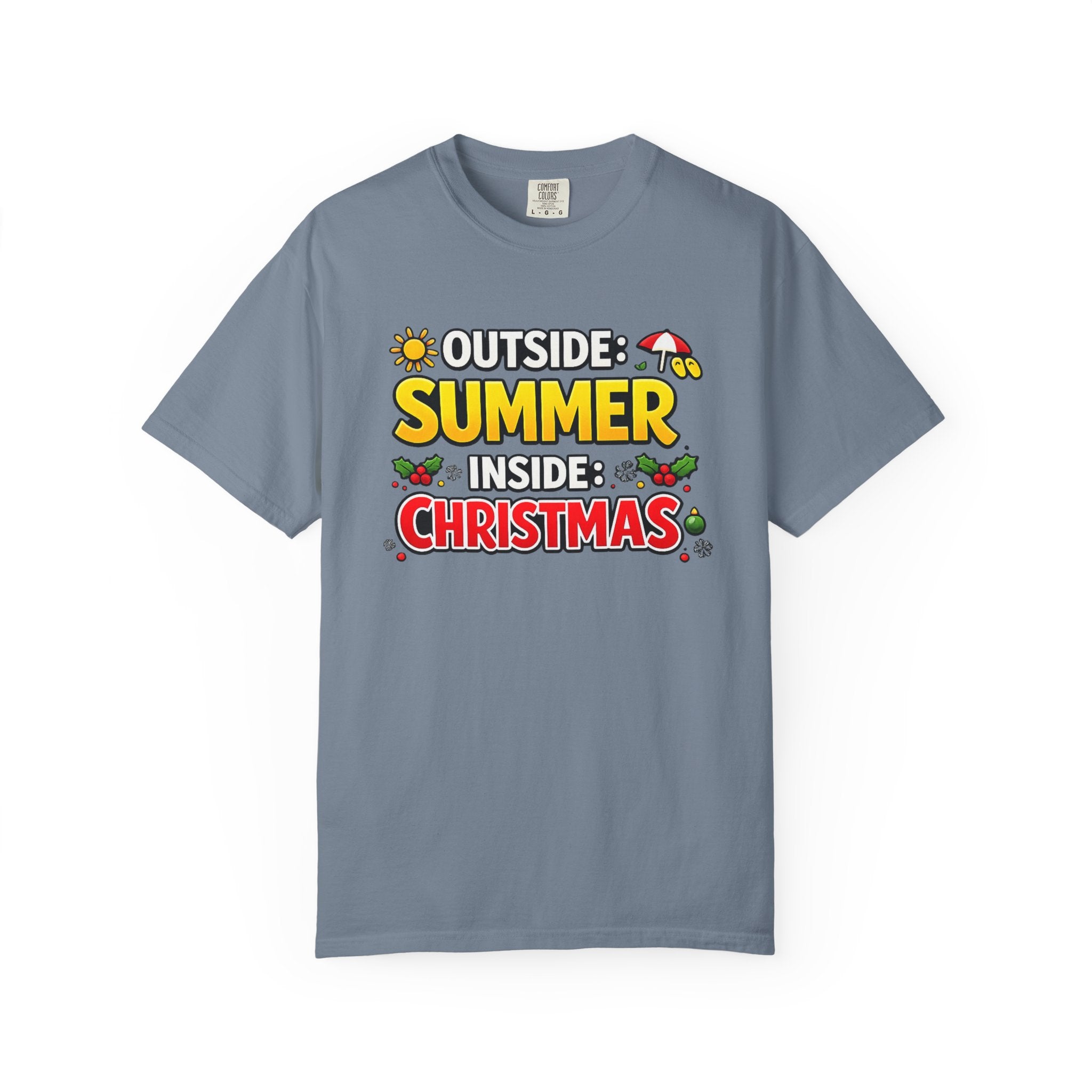 Summer Outside Inside Christmas T-Shirt