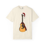 Christmas Acoustic Guitar Comfort Colors Shirt